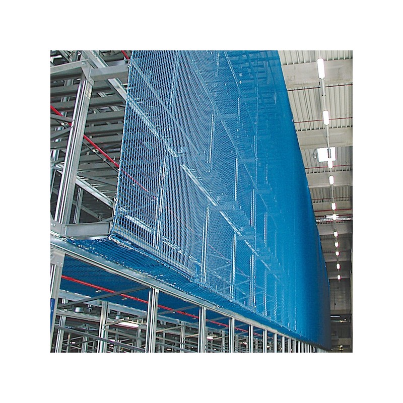 Palettenregal-Sicherheitsnetz 2,80 x 6,00 m, ø 3 mm, Maschenweite 45 mm Palettenregal-Sicherheitsnetz 2,80 x 6,00 m, ø 3 mm, Maschenweite 45 mm