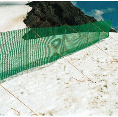PE-Schneefangzaun mit Polyesterstäben, Größe: 50 x 1,10 m