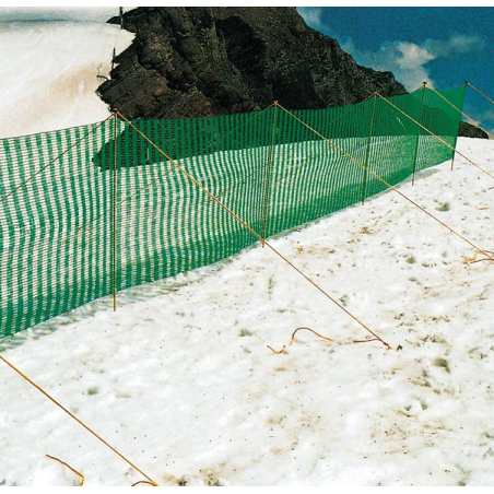 PE-Schneefangzaun mit Polyesterstäben, Größe: 50 x 1,10 m