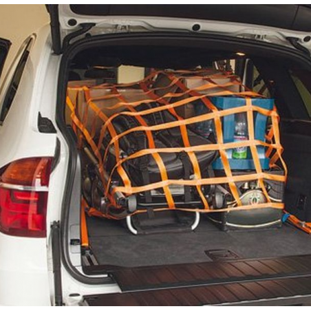 Gurtbandnetz Komplettset mit Spanngurten, Größe: 1,075 x 1,975 m