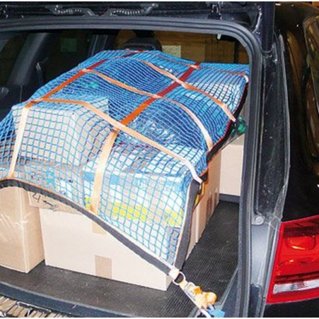 Gurtbandschutznetz Komplettset mit Spanngurten, Größe: 0,925 x 1,825 m