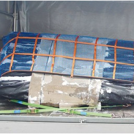 Gurtbandschutznetz DIN EN 12195-2 Komplettset 1,525 x 3,025 m, mit Spanngurten