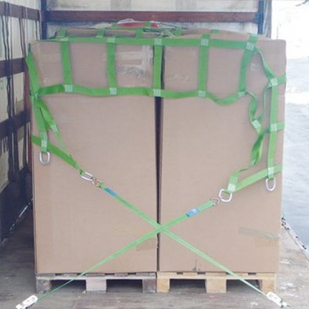 Gurtbandnetz Komplettset, Größe: 3,05 x 4,25 m mit 8 Spanngurten