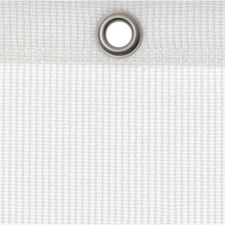 Abdeckplane weiß mit Ösen (alle 50 cm) - luftdurchlässig - ca. 200 g/m²