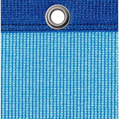 Abdeckplane blau mit Ösen (alle 50 cm) - luftdurchlässig - ca. 200 g/m²