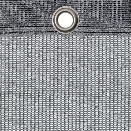 Abdeckplane silbergrau mit Ösen (alle 50 cm) - luftdurchlässig - ca. 200 g/m²