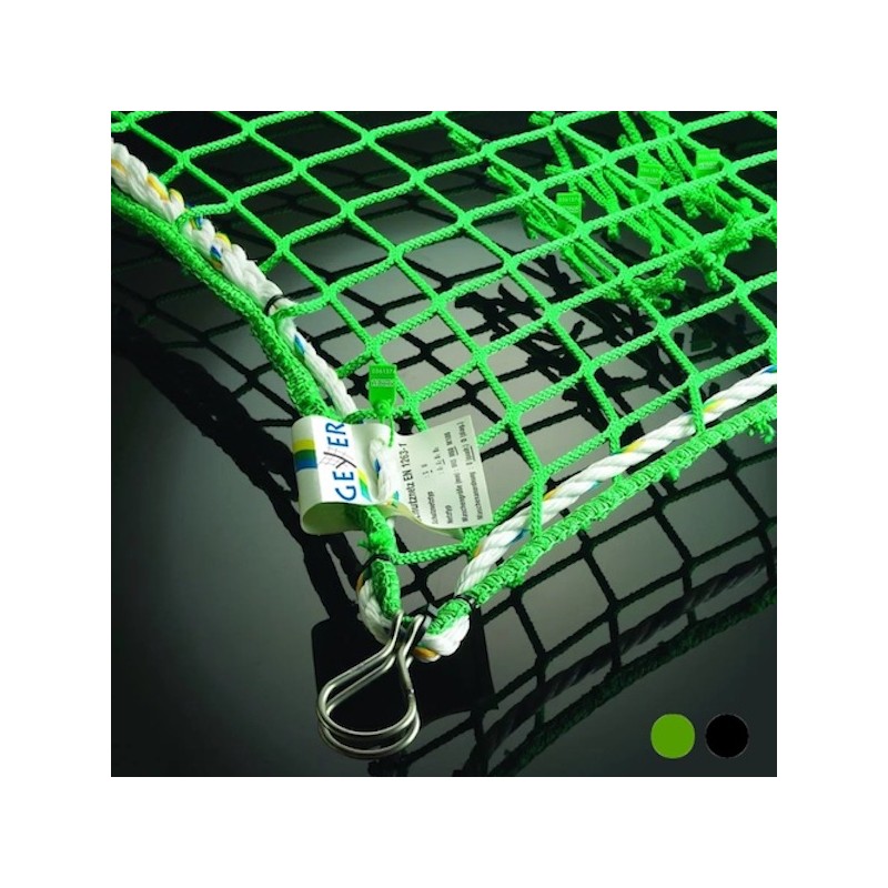 Personen Auffangnetz 5 x 10 m - MW 100 mm - mit Kauschenbügel Personen Auffangnetz 5 x 10 m - MW 100 mm - mit Kauschenbügel