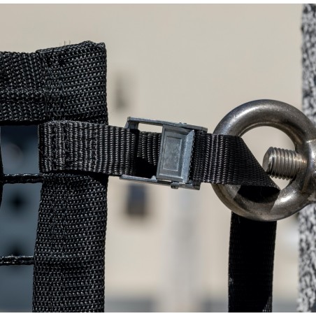 Absperrnetz ø 4 mm aus Polyester, Maschenweite 40 mm - nach Maß