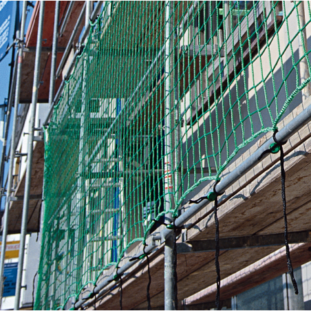 Seitenschutznetz 2,0 x 10 m (Isilink-Clips), MW 45 mm